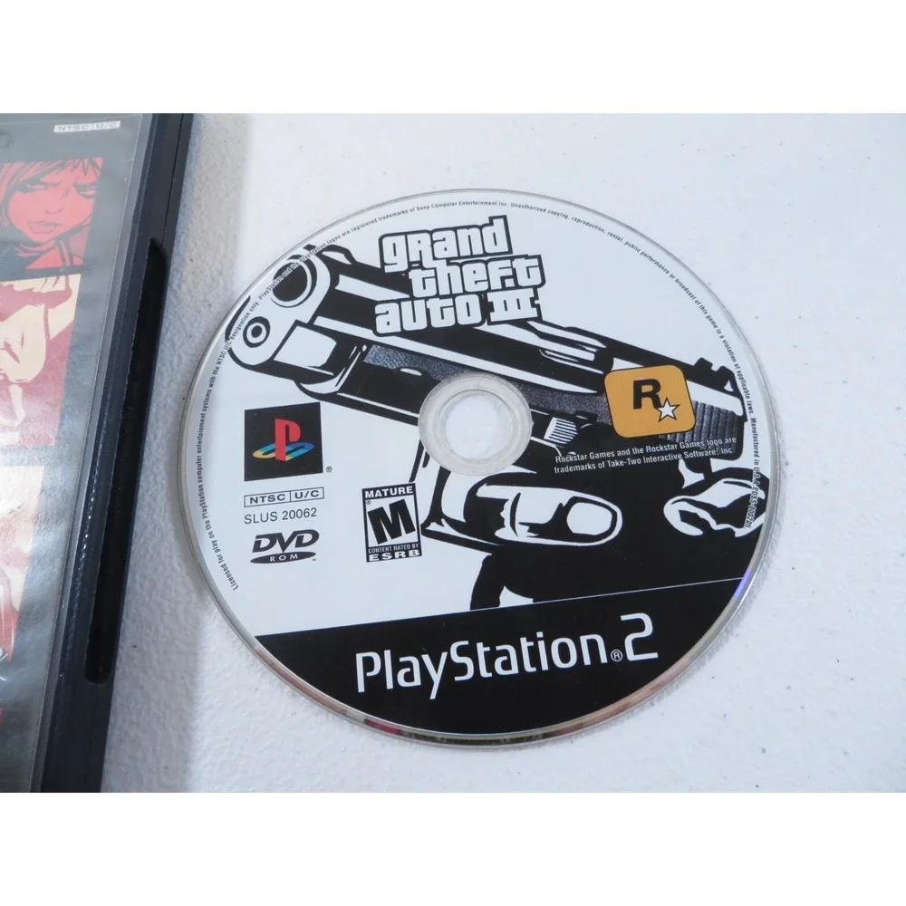 Grand Theft‎ Auto III 3 Sony Playstation 2 PS2 2003 NO MANUAL TESTED WORKING